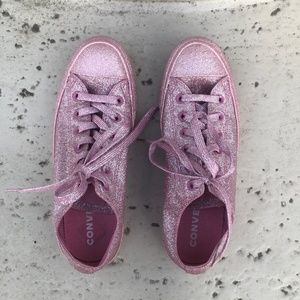 COPY - Converse glitter pink running shoes, 9